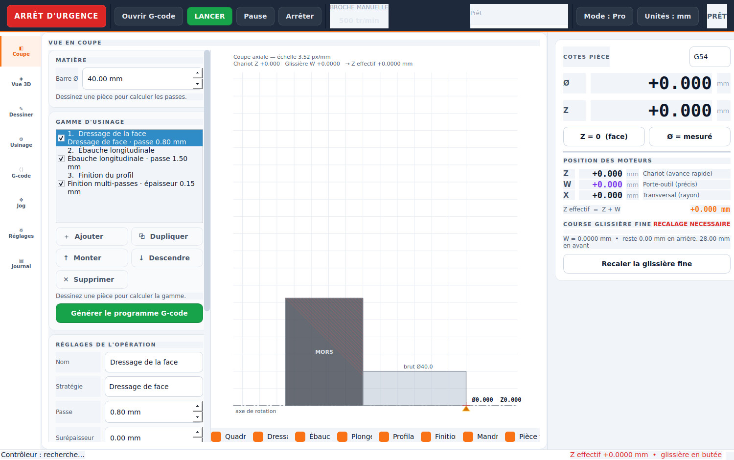 OSMO Tournage — mode pro