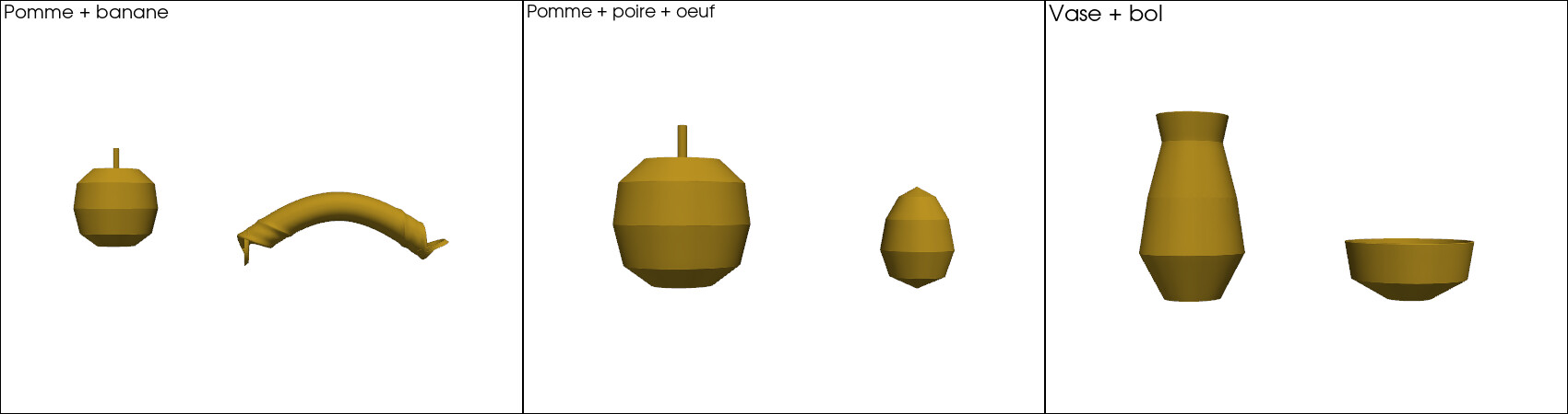 Scènes multi-objets OSMO
